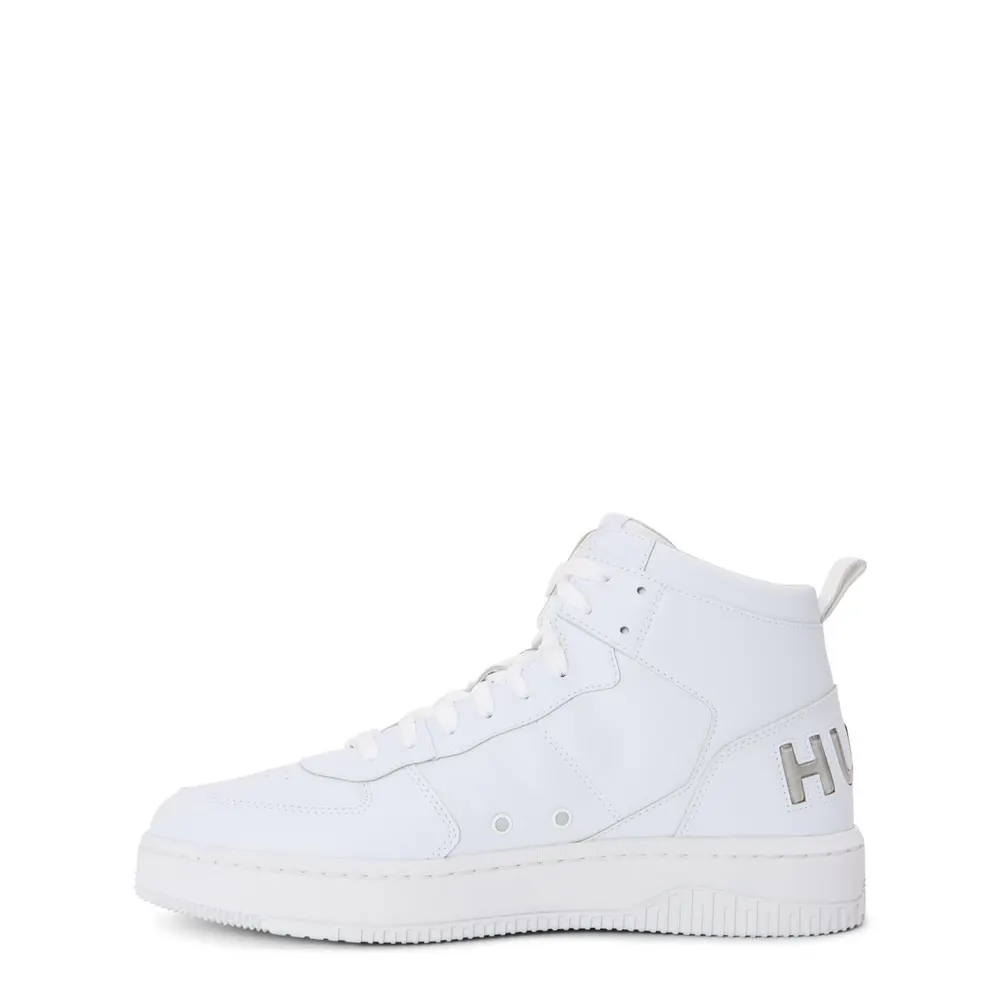 Hugo Men's Kilian Hito Blub High-Top Trainers in White, additional product view 2