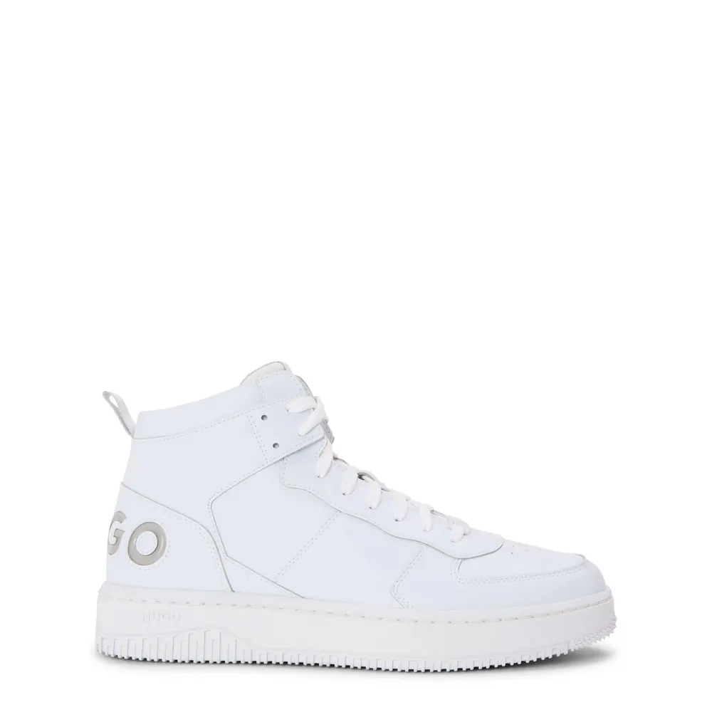 Hugo Men's Kilian Hito Blub High-Top Trainers in White – Footwear