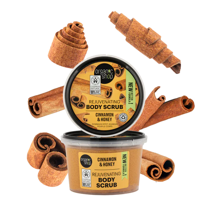 Organic Shop Rejuvenating Body Scrub Cinnamon & Honey 250ml detail 3