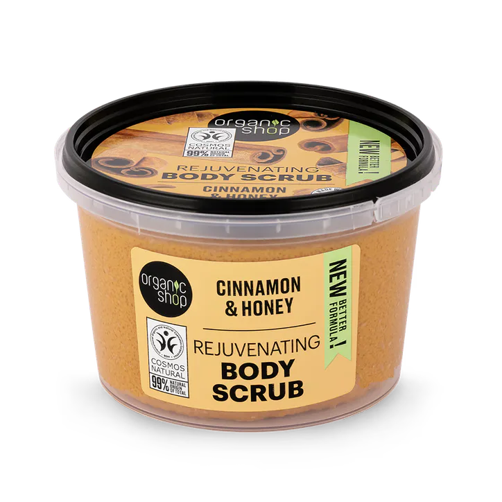 Organic Shop Rejuvenating Body Scrub Cinnamon & Honey 250ml