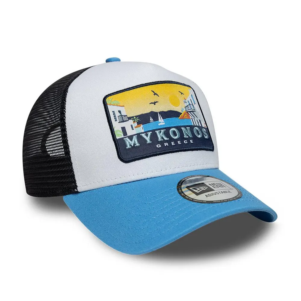 New Era Location Patch A-Frame Adjustable Trucker Cap detail 3