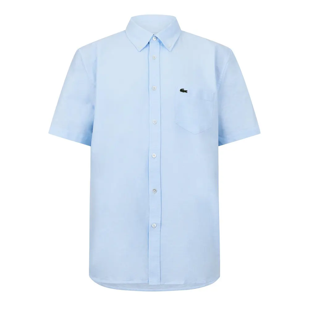 Lacoste Short Sleeve Oxford Shirt Mens