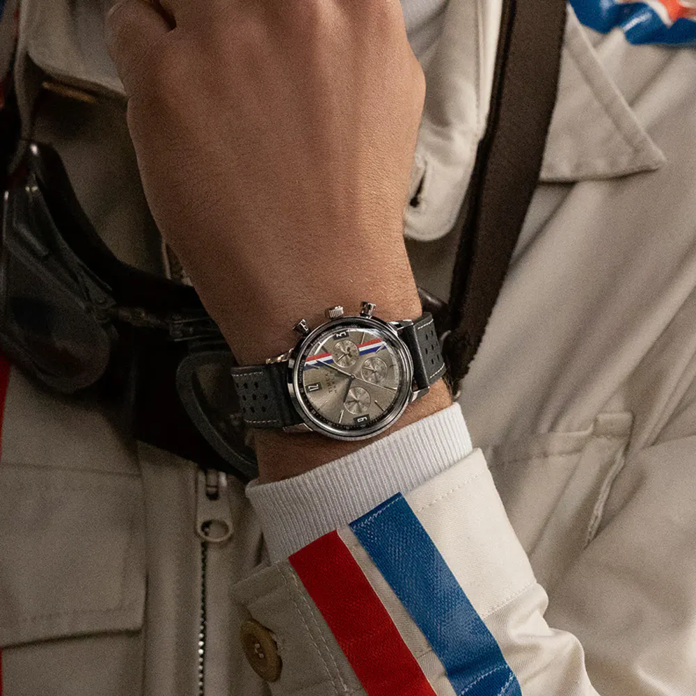 Timex Marlin Chronograph Tachymeter 40mm Mens Watch Champagne in Champagne, additional product view 3
