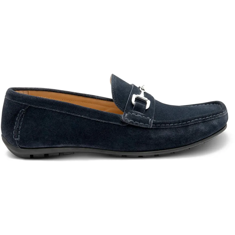 Loake Men's Loafers in Navy Suede – Footwear