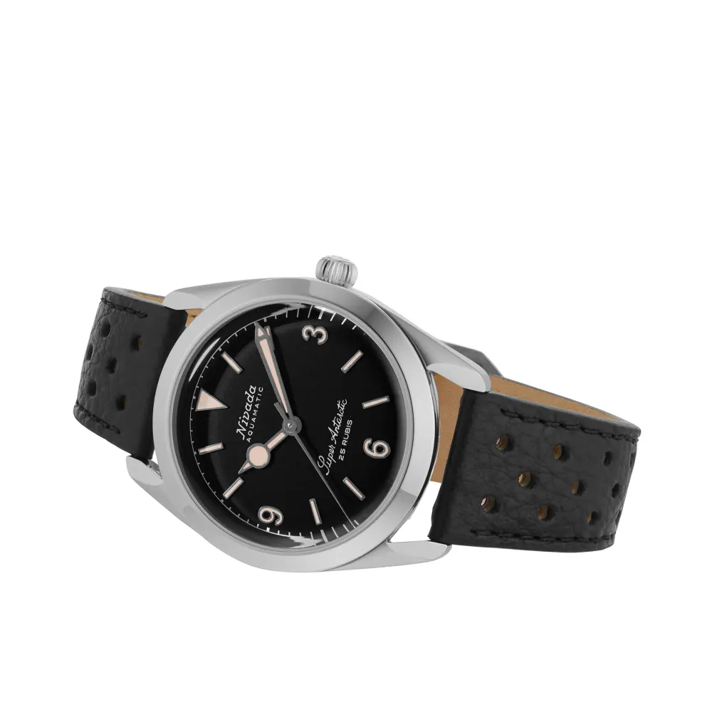 Nivada Grenchen Super Antarctic 3.6.9 38mm Mens Watch Black in Black, additional product view 2