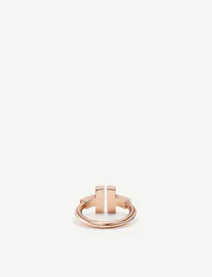 TIFFANY & CO Tiffany T Square 18ct rose-gold and onyx ring - Q detail 3