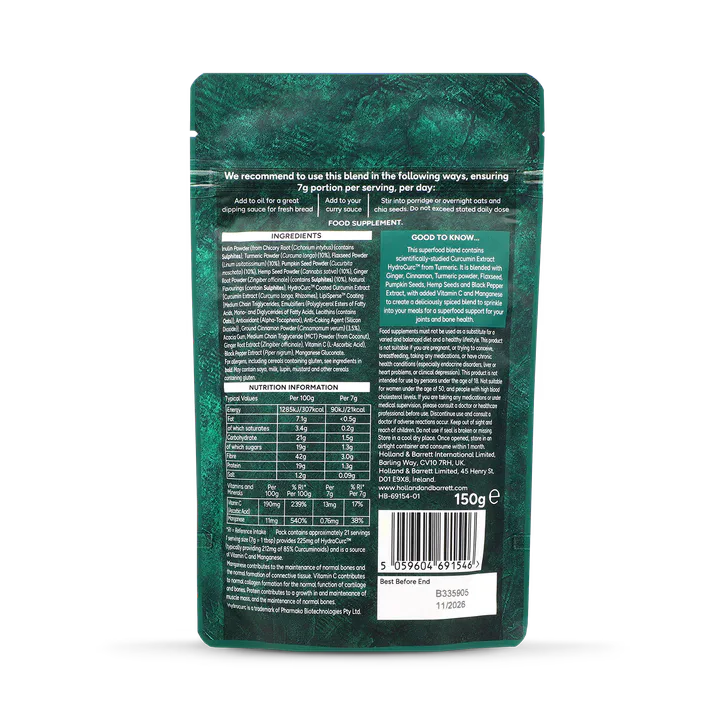 For Him Joints, Bones & Muscles Superfood Blend 150g, additional product view 2