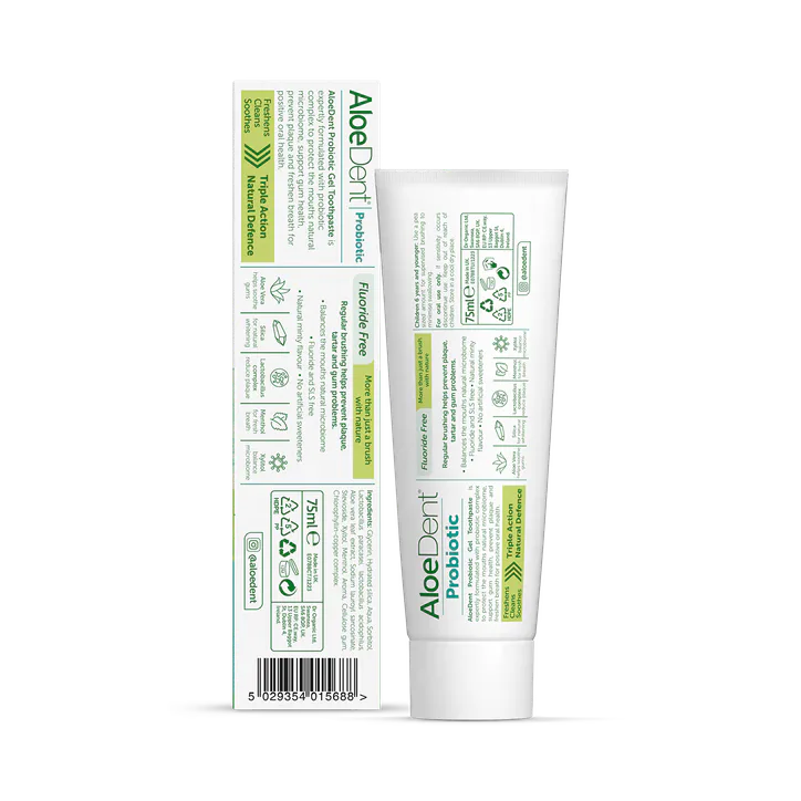 Aloe Dent Probiotic Toothpaste Fluoride Free 75ml detail 2