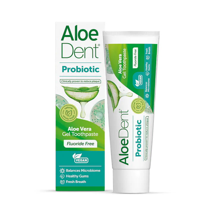 Aloe Dent Probiotic Toothpaste Fluoride Free 75ml