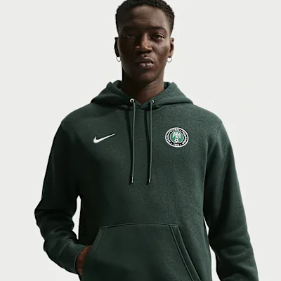 Nike Nigeria Club Men's Nike Football Pullover Hoodie - Pro Green/White