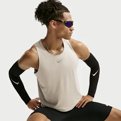 Nike Stride Aero-FIT Men's Running Tank Top - Cream II/Sail