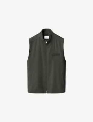 ETON Solid Wool Flannel Vest - MID GREEN - XXXXXL