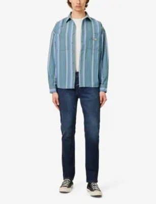 NEUW Lou Slim-Fit Stretch Denim-Blend Jeans - 38/34 in Sunday Organic Mid Blue, additional product view 2