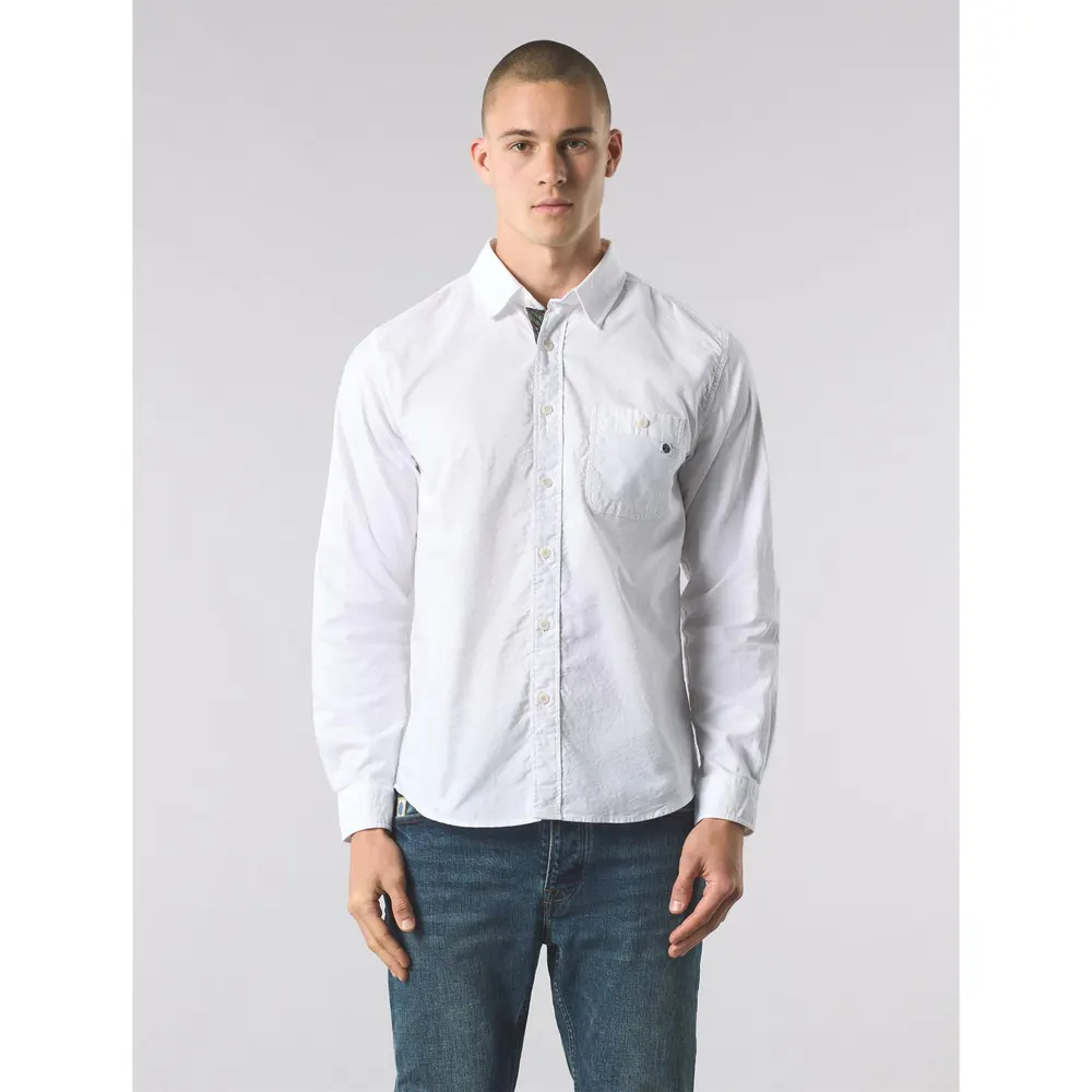 Pretty Green Men's Long-Sleeve Plain Shirt detail 2