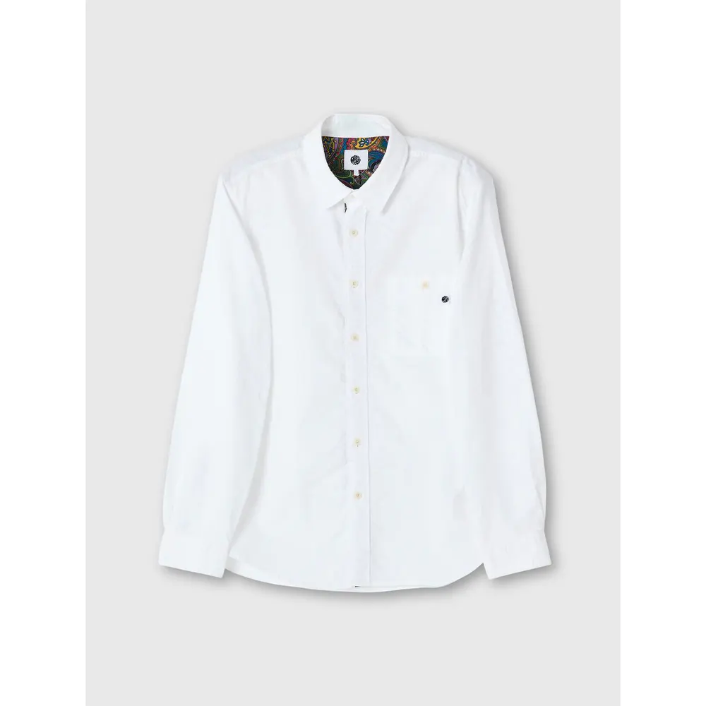 Pretty Green Men's Long-Sleeve Plain Shirt