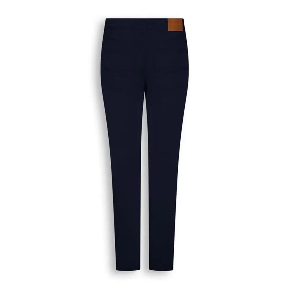 Gieves and Hawkes Men's Straight Leg Trousers in Navy, additional product view 2