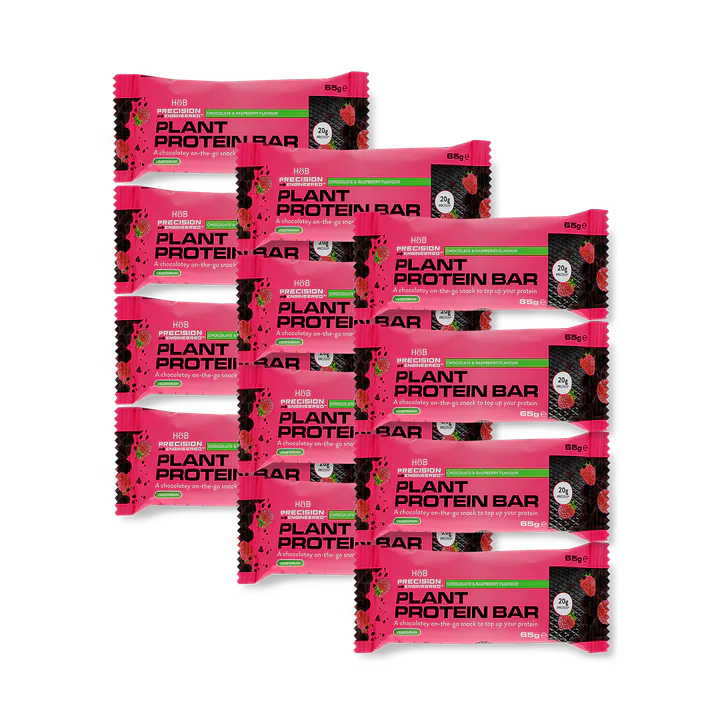 Precision Engineered Plant Protein Bar Dark Chocolate Raspberry 12 x 65g