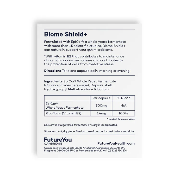 FutureYou Cambridge Biome Shield+ Postbiotic 28 Capsules detail 2