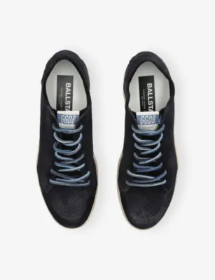 GOLDEN GOOSE Ball Star Perforated Suede Trainers - EUR 42 / 8 UK MEN in BLUE, additional product view 2