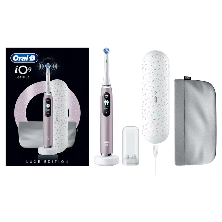 ORAL-B iO 9 Special Edition Rose Quartz Electric Toothbrush detail 2