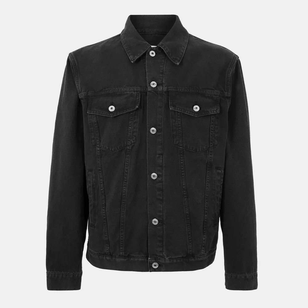 Off White Men's - Embroidered Denim Long Sleeve Varsity Jacket