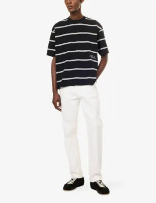 BELIER Jordan Striped Cotton-Blend T-Shirt detail 2