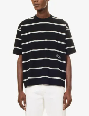 BELIER Jordan Striped Cotton-Blend T-Shirt detail 3