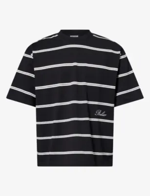 BELIER Jordan Striped Cotton-Blend T-Shirt