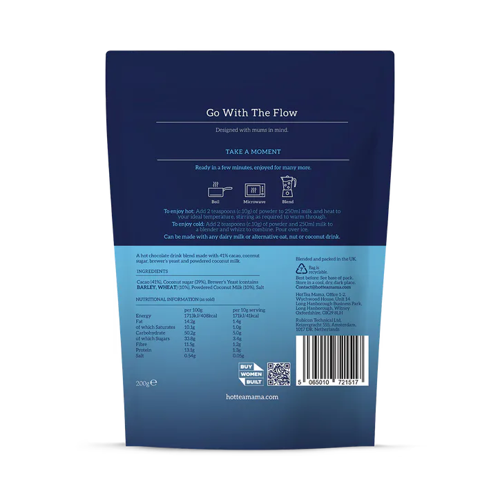 HotTea Mama Go with the Flow Hot Chocolate Blend 200g, additional product view 2