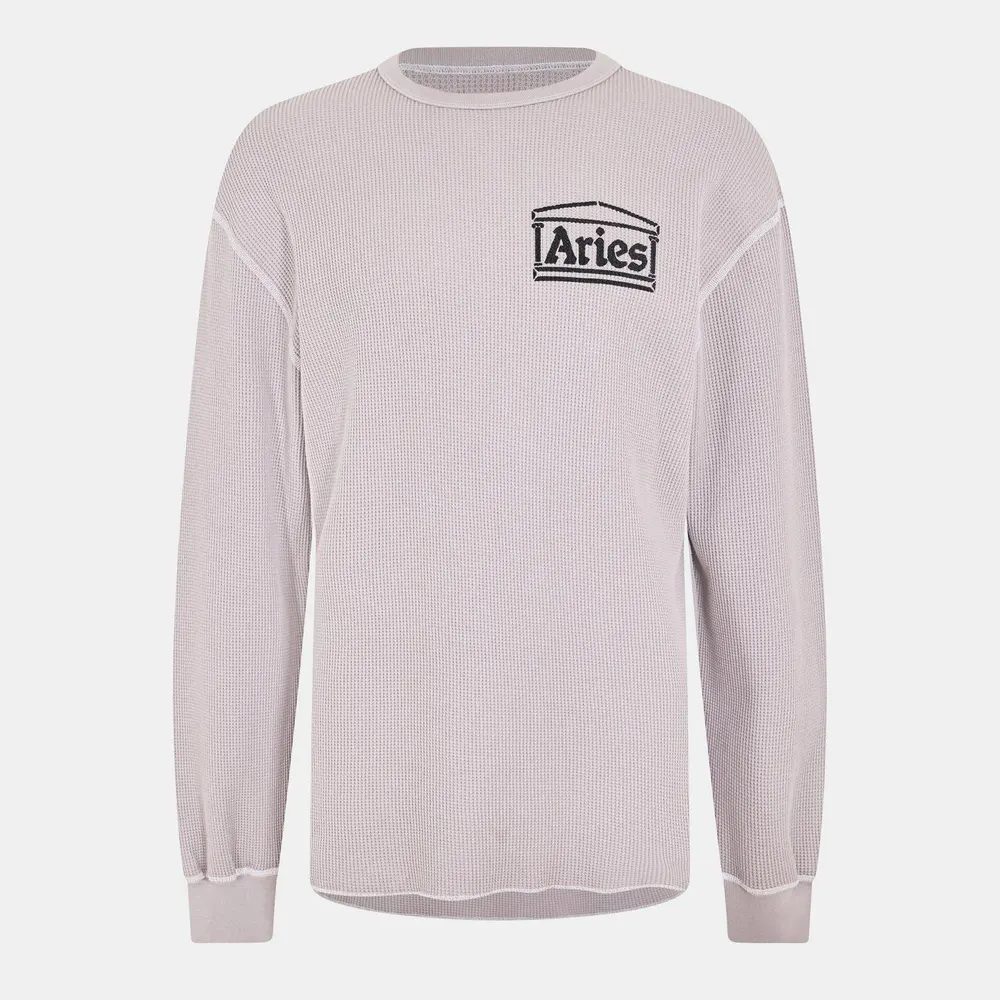 Aries Men's Temple Long Sleeve T-Shirt in Grey – Clothing