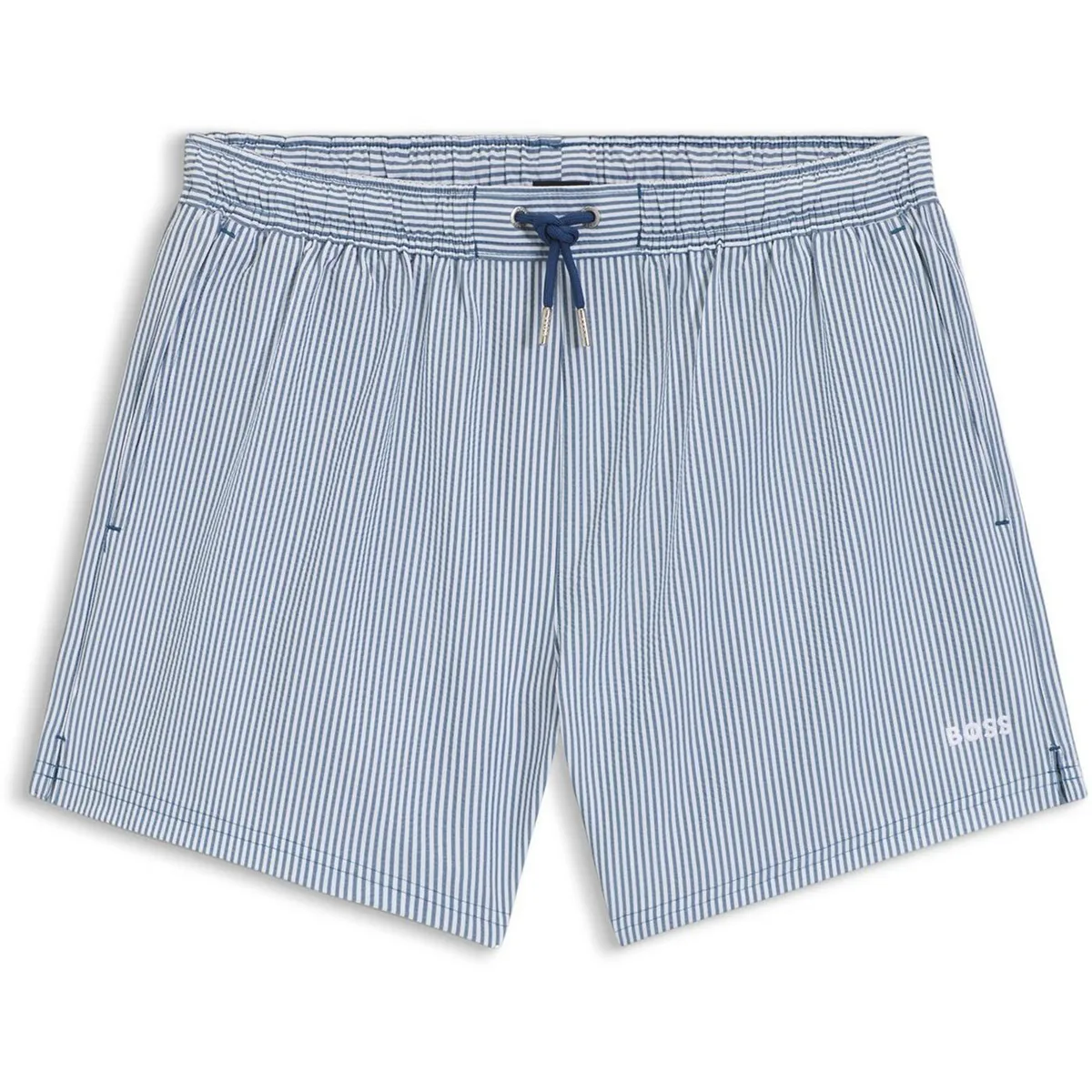 Boss Men's Velvetfish Striped Swim Shorts