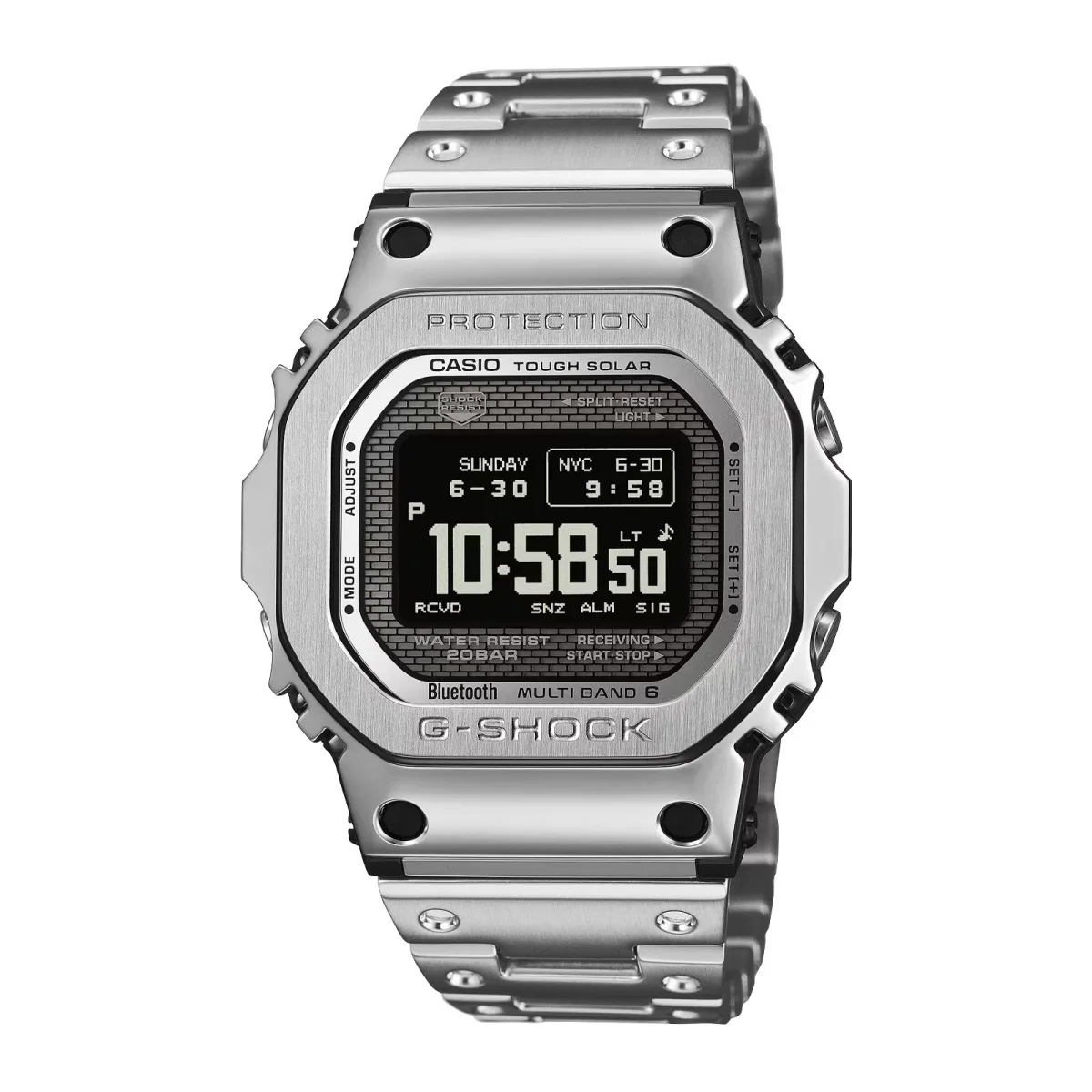 Casio G-SHOCK Full Metal 5000 Series 43.6mm Mens Watch Silver