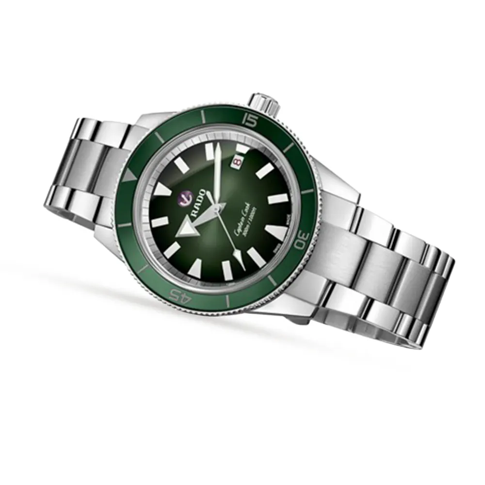 Rado Captain Cook Green Automatic Mens Watch in Green, additional product view 2