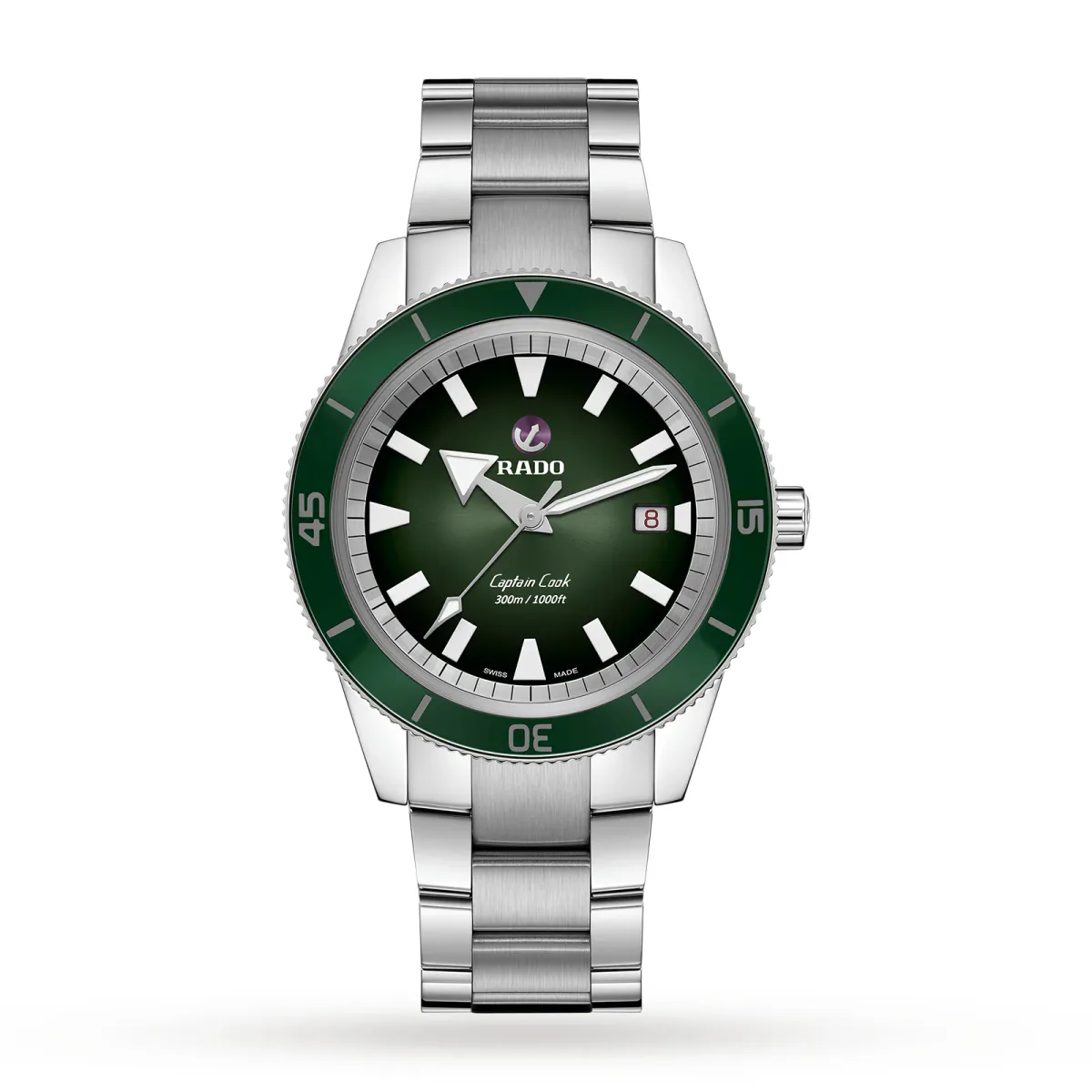Rado Captain Cook Green Automatic Mens Watch