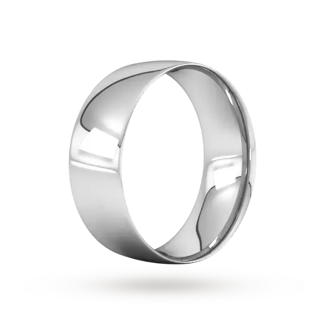 For Him 8mm Traditional Court Standard Wedding Ring In 18 Carat Yellow Gold, additional product view 2