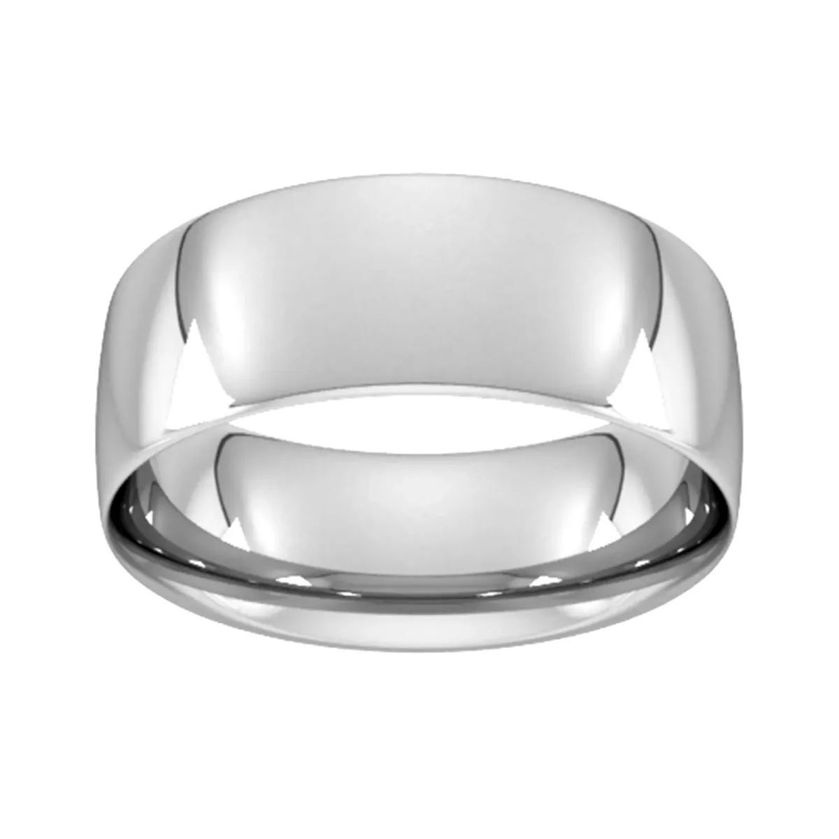 For Him 8mm Traditional Court Standard Wedding Ring In 18 Carat Yellow Gold