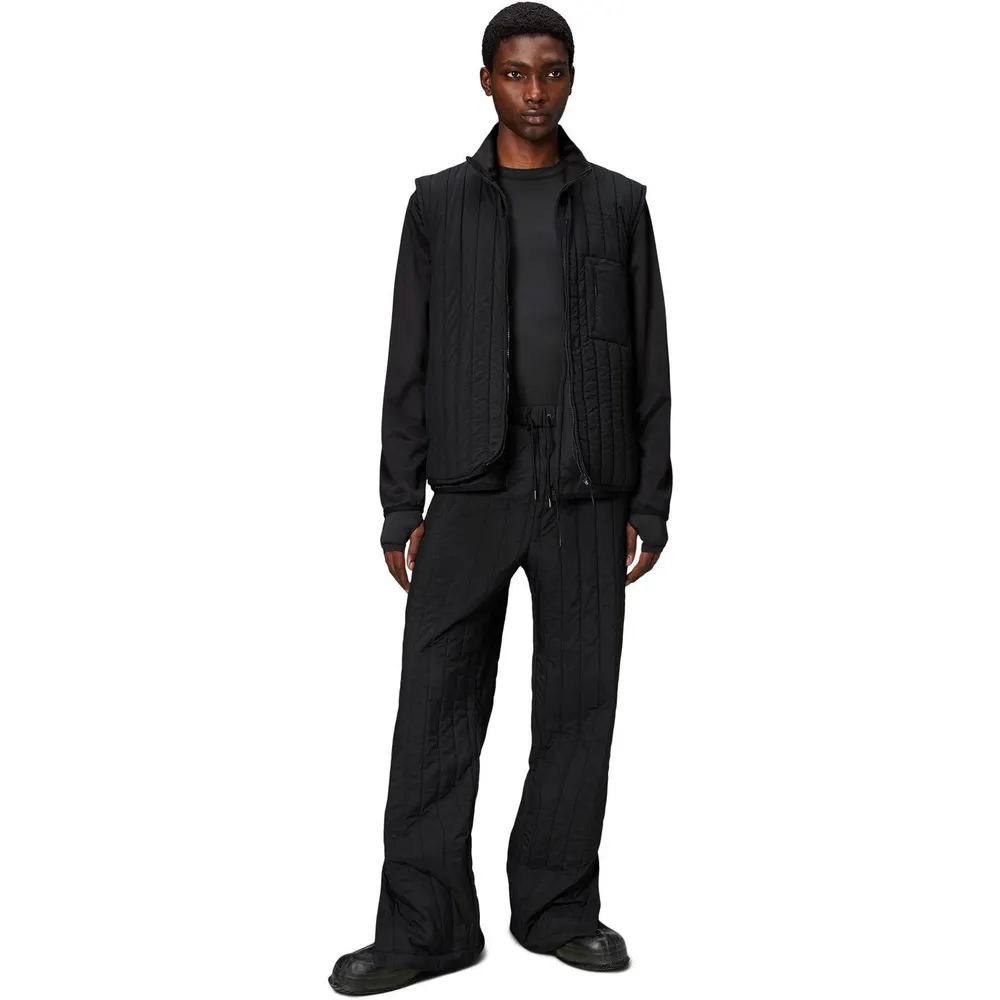 Rains Mens Banja Liner Vest in Black-01, additional product view 3