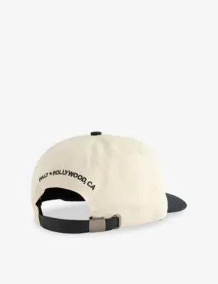 PALY HOLLYWOOD Welcome Home Cotton Baseball Cap in WHITE, additional product view 3