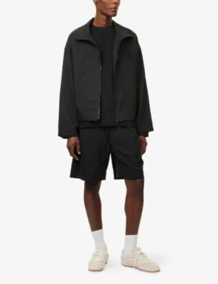 THE COUTURE CLUB Cupro Panelled Woven Shorts detail 2