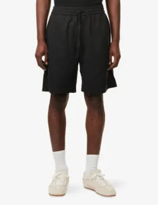 THE COUTURE CLUB Cupro Panelled Woven Shorts detail 3