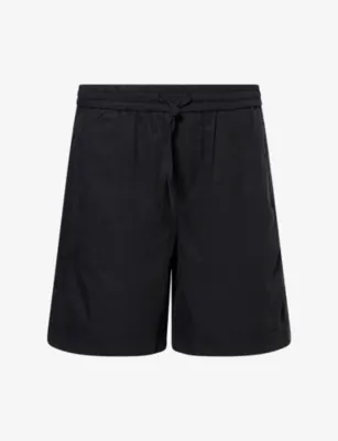 THE COUTURE CLUB Cupro Panelled Woven Shorts