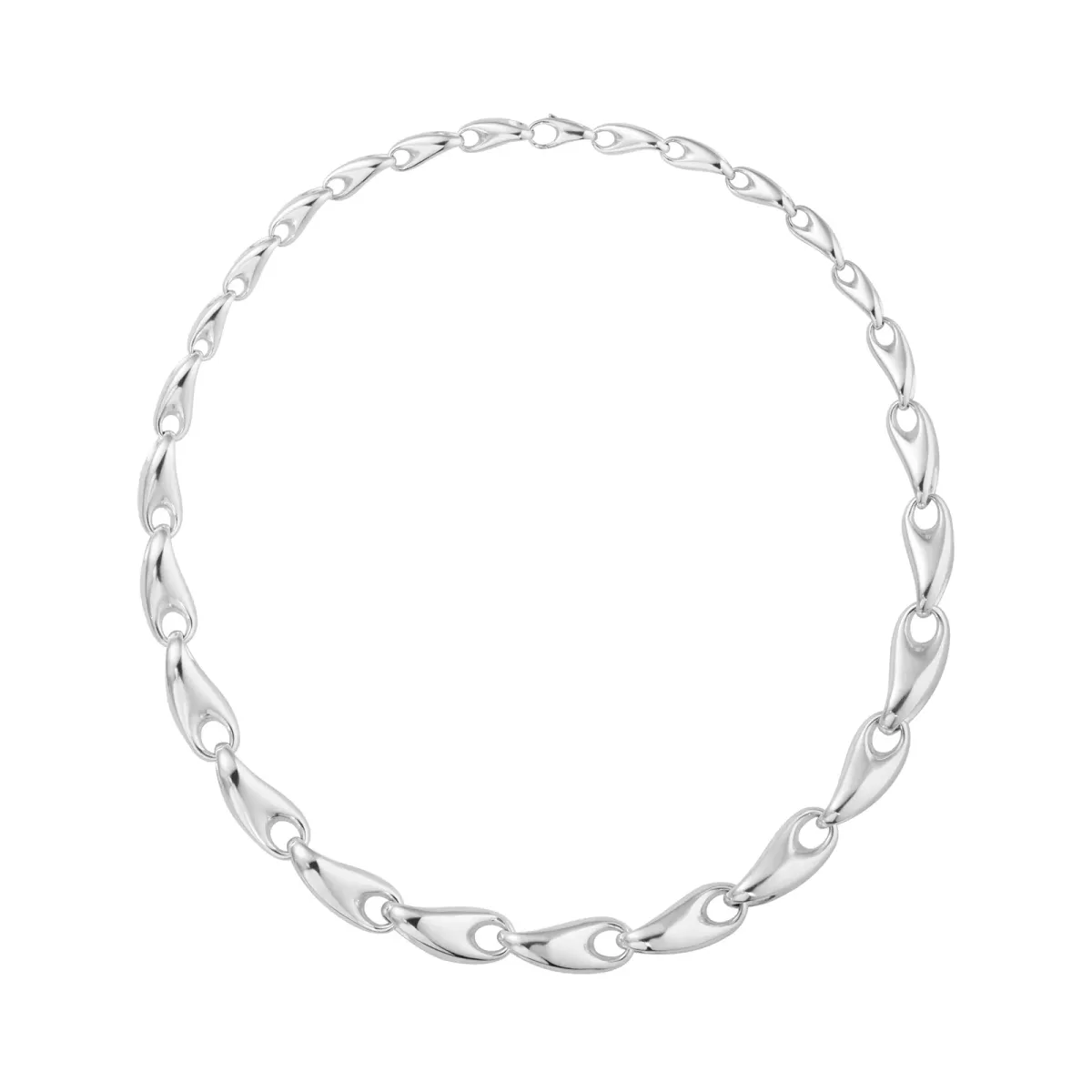Georg Jensen Sterling Silver Reflect Graduated Necklace