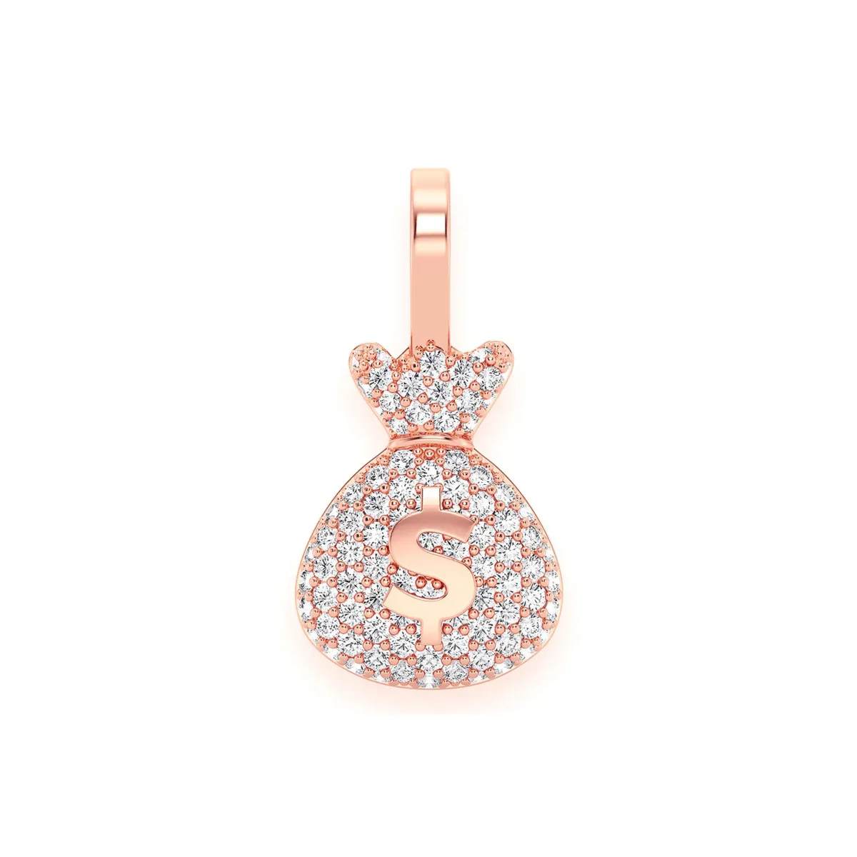 For Him Pavé Money Bag Pendant