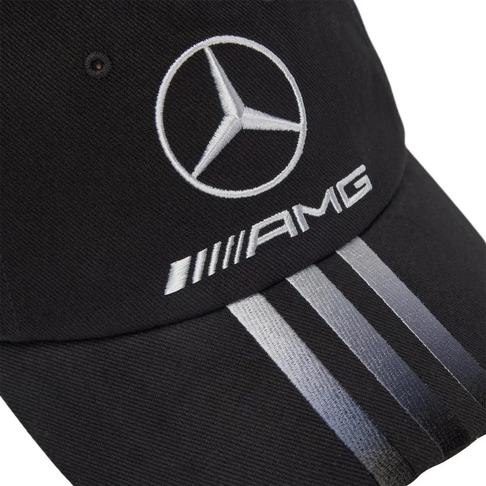 Y3 Mens x Mercedes AMG Team Dad Cap in Black, additional product view 3