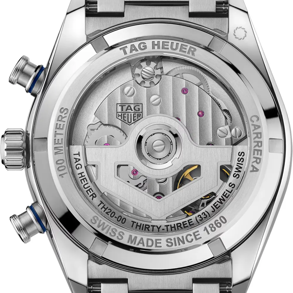 TAG Heuer Carrera Chronograph Sport Automatic 42mm Mens Watch Blue detail 3