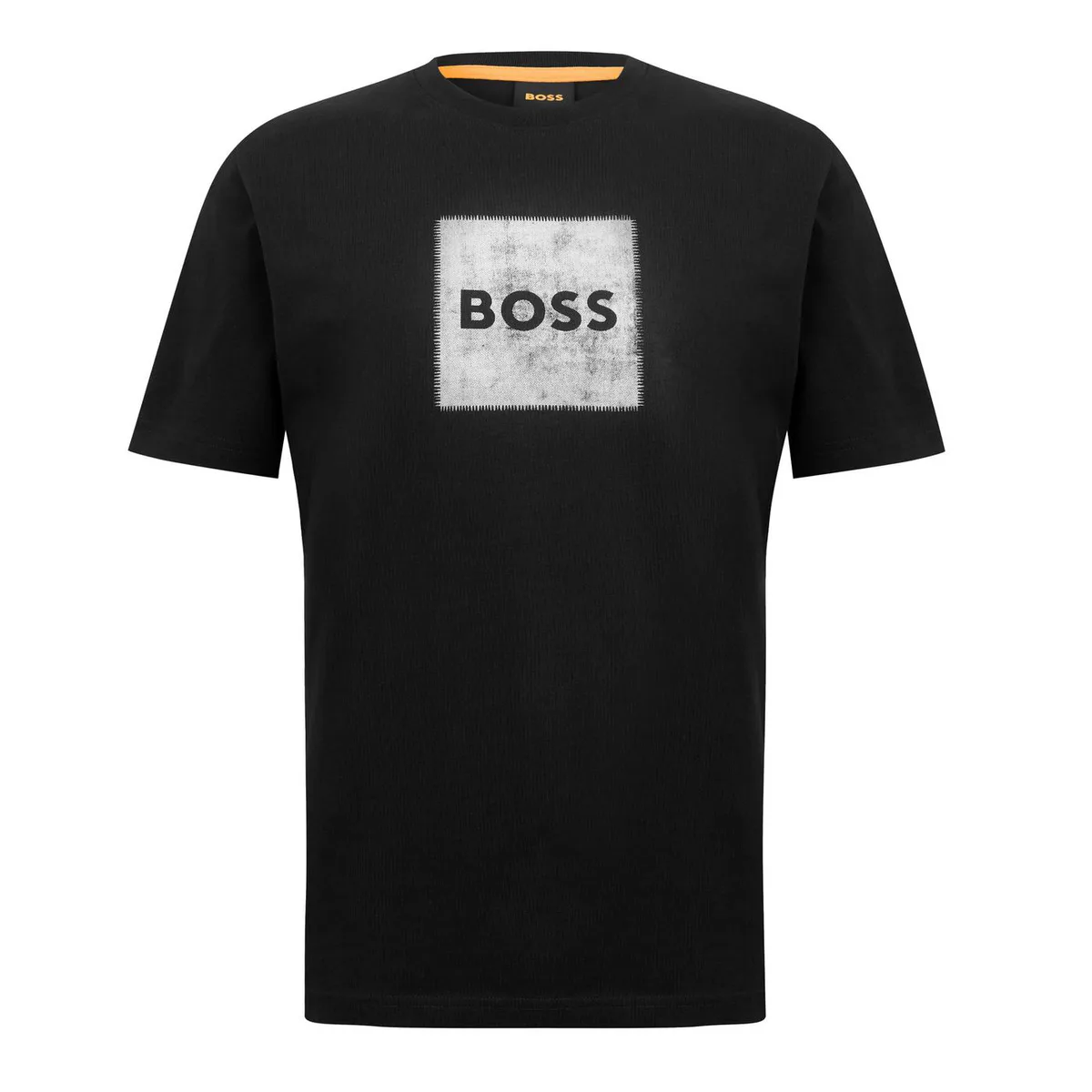 Boss Mens BOSS ORANGE Short Sleeve T-Shirt with Contemporary Stitched Logo