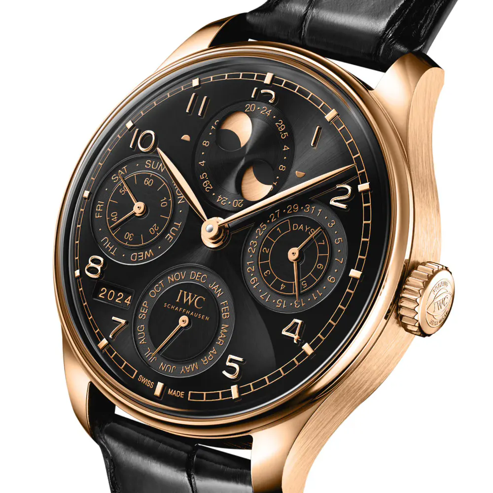 IWC Portugieser Perpetual Calendar 44 Obsidian detail 3