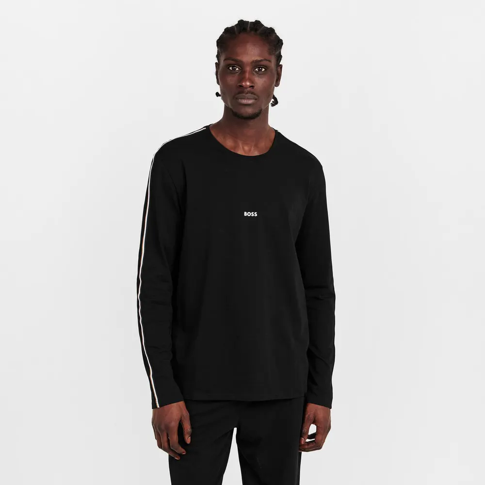 Boss Unique Ls-Shirt 10259900 02 in Black 001, additional product view 3
