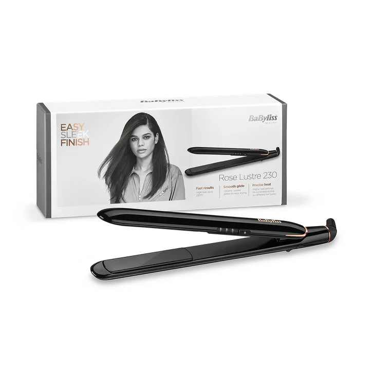 BABYLISS Rose Lustre Hair Straightener Rose/Black 2515Du
