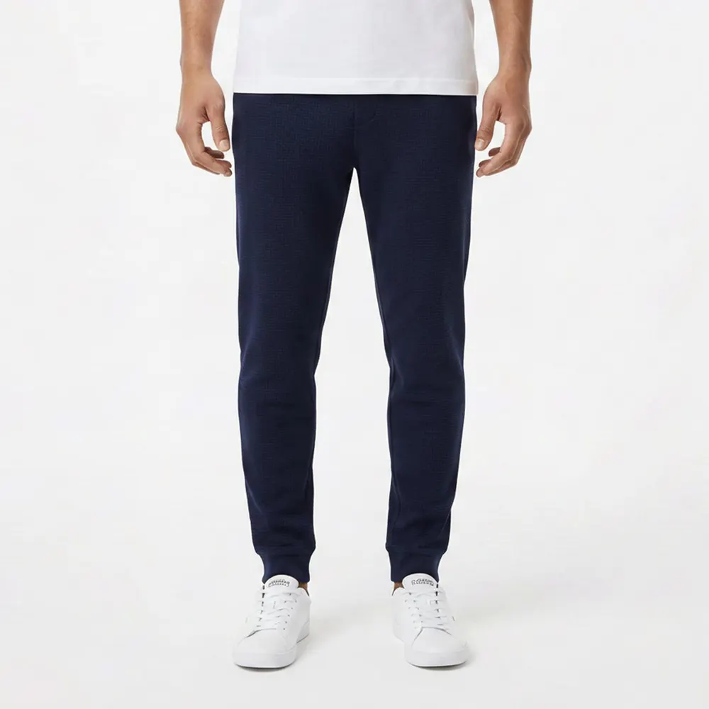 Lacoste Men's Cotton Waffle-Knit Pyjama Trousers detail 3